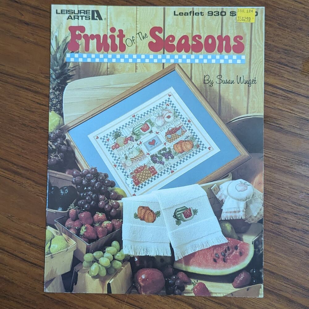 Fruit of the Seasons Cross Stitch Pattern 1990